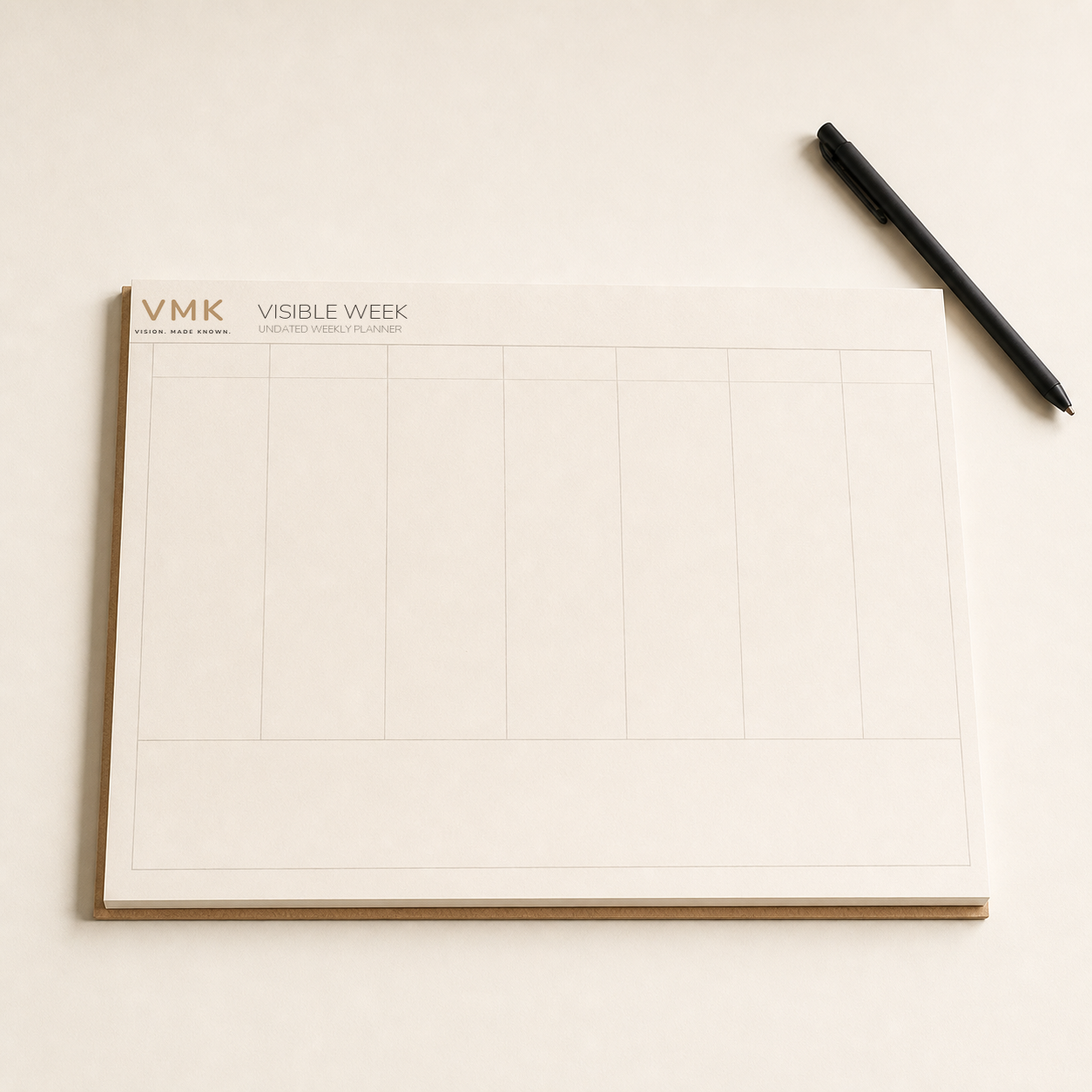 Preview of the Visible Week undated weekly planner